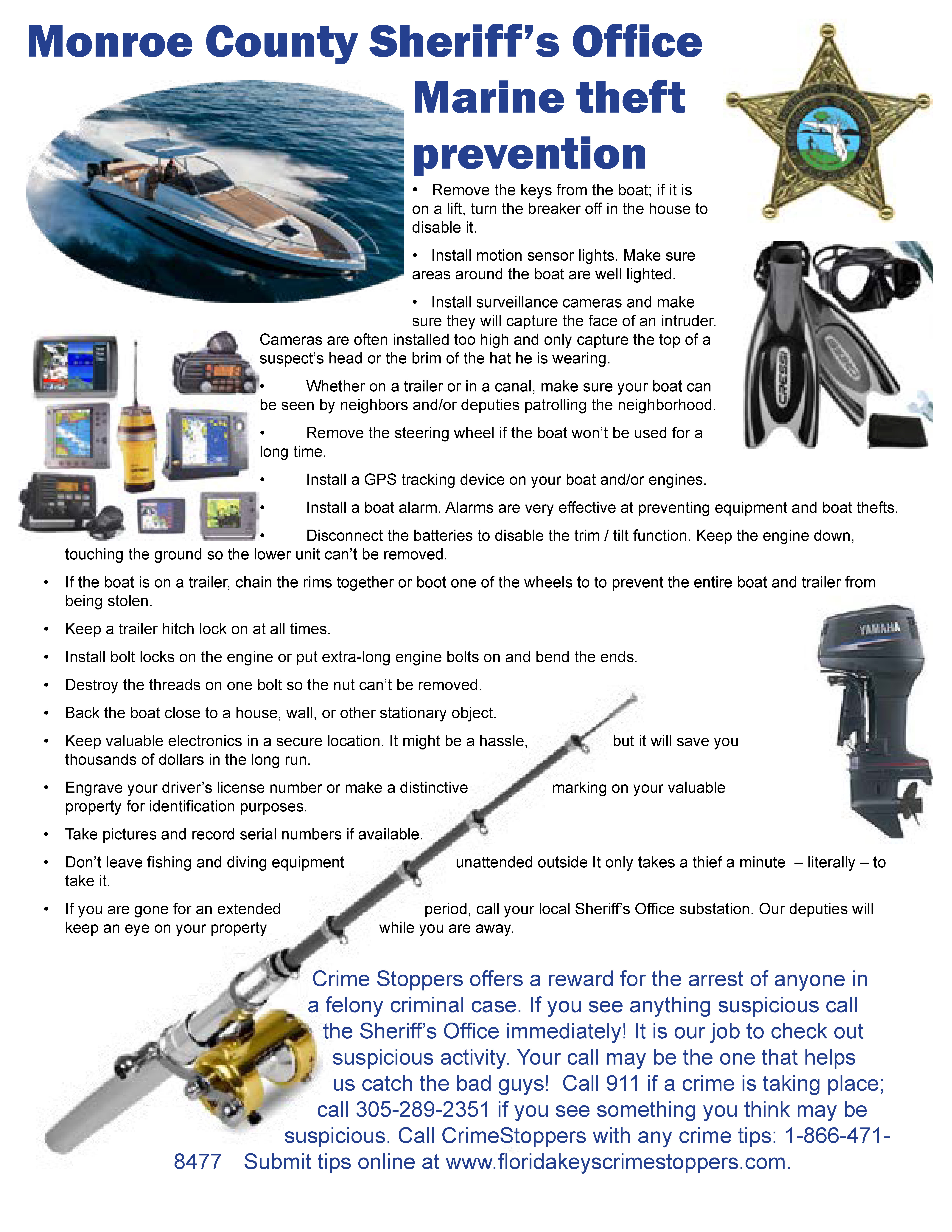 Marine Theft Prevention FLYER
